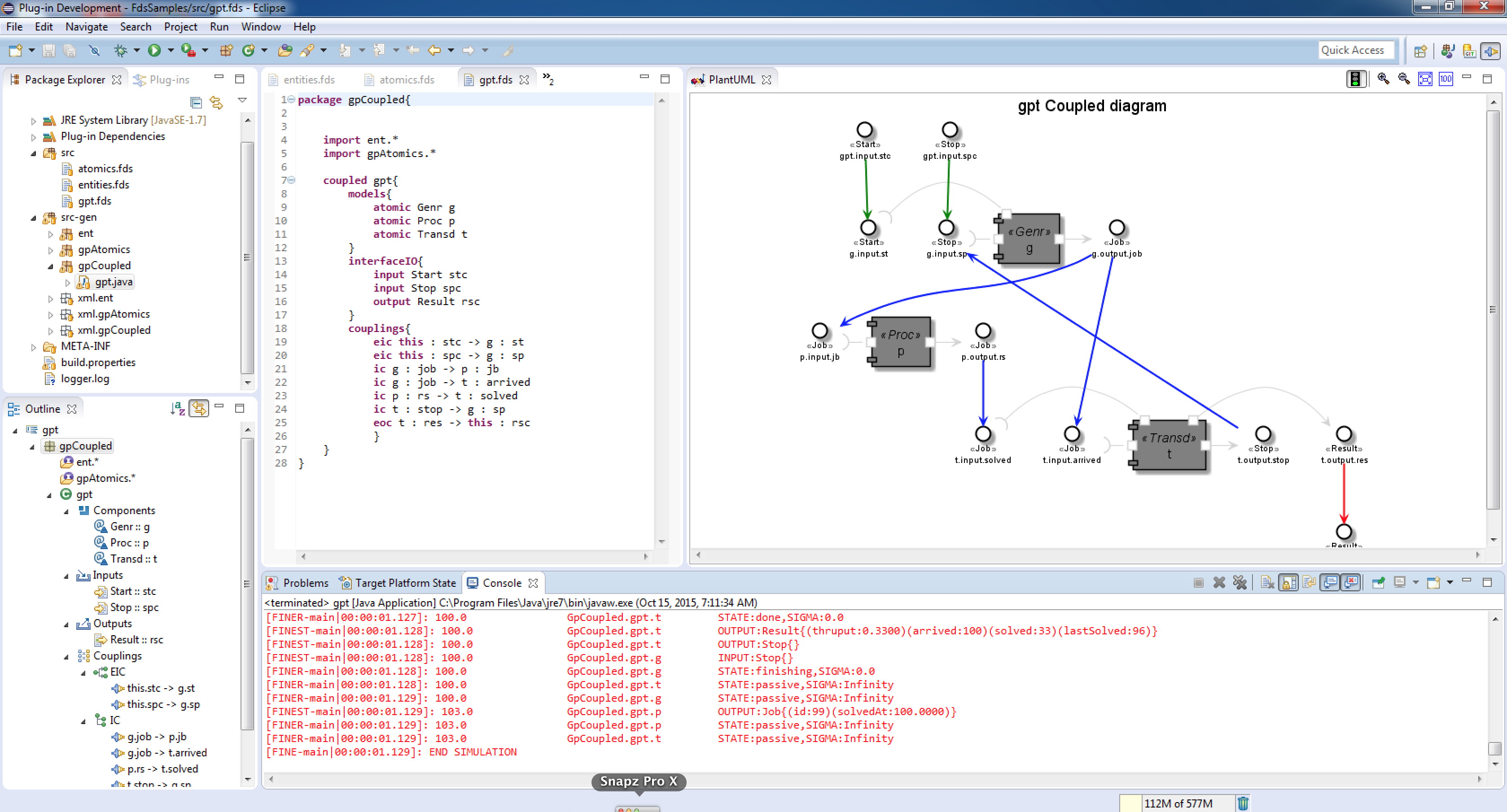 DEVSML Coupled diagram 