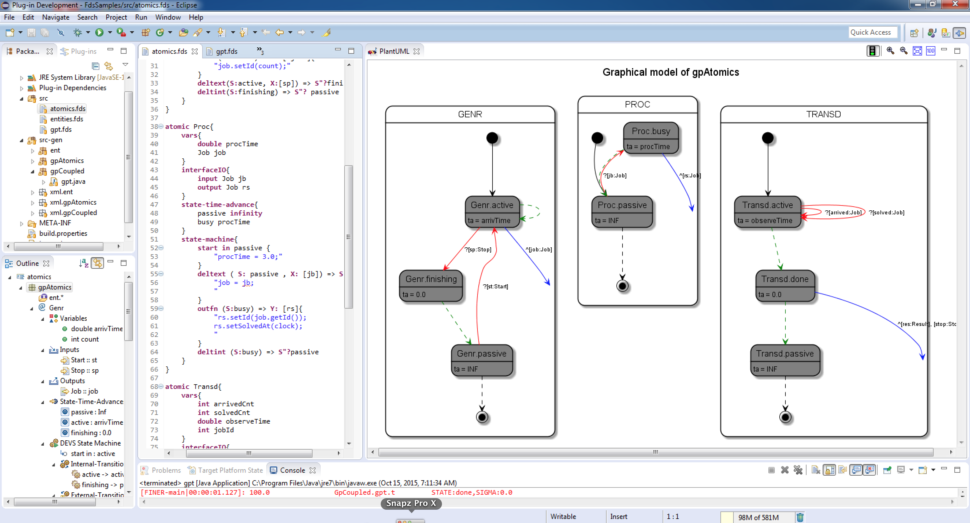 DEVSML Statechart